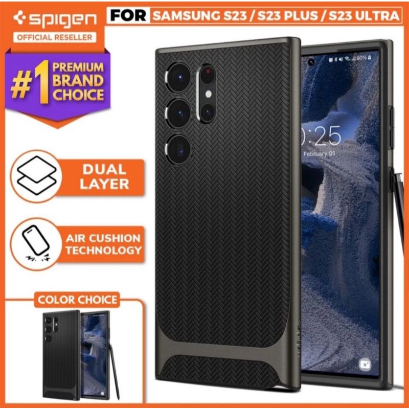 SAMSUNG 原裝軟殼三星 Galaxy S23 S23 Plus S23 Ultra 5G 手機殼 Spigen N
