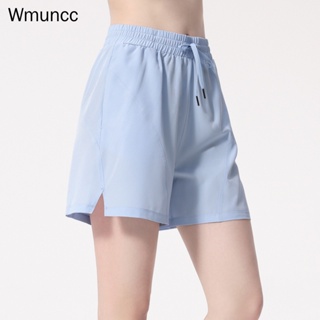Wmuncc 瑜伽健身房跑步運動短褲女寬鬆顯瘦五分褲