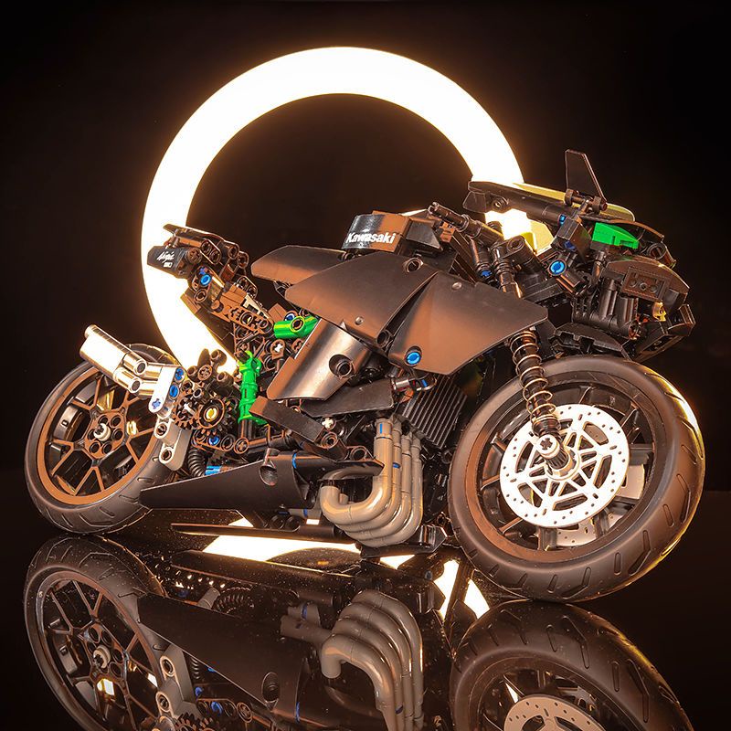 摩托車積木 兼容樂高摩托車積木川崎忍者ninja400機車成年高難度拼裝模型玩具