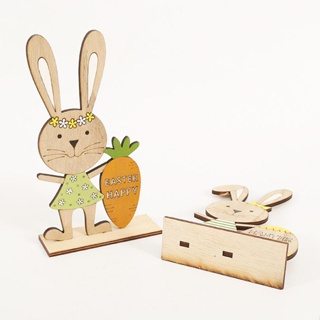 復活節兔子裝飾品裝飾品裝飾品木兔子桌兒童配件