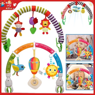 床夾掛鈴嬰兒推車挂件音樂安全座椅夾車載掛玩具嬰兒推車音樂挂件安全座椅玩具益智玩具