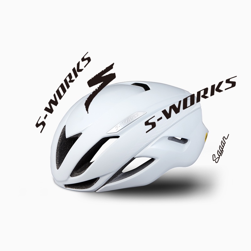 ❀=現貨自行車貼紙閃電 Evade 頭盔更換環法國隊版 SPECIALIZED S-WORKS SAGAN 定制