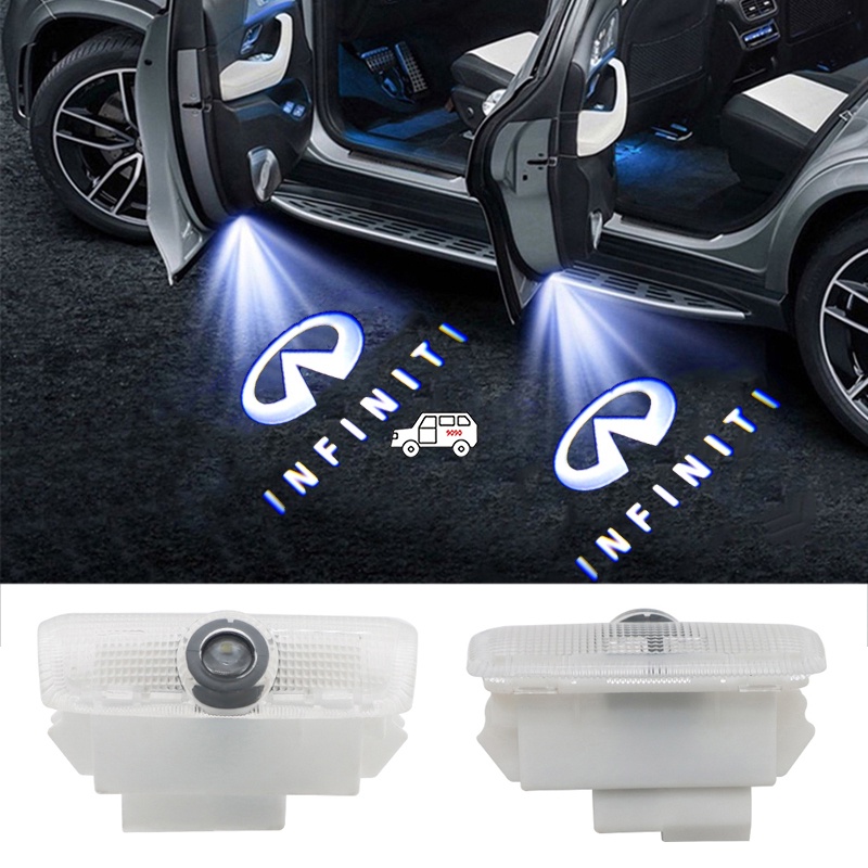 2pcs LED 車門標誌燈適用於英菲尼迪 FX Q50L Q50 Q70 QX50 QX70 QX56 QX80 禮貌
