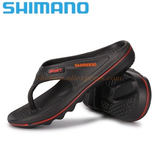 Shimano 釣魚按摩人字拖夾腳拖夏季男士拖鞋沙灘涼鞋舒適休閒鞋時尚戶外鞋類 2021
