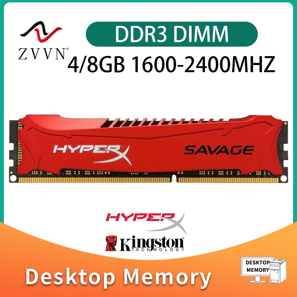 全新 HyperX SAVAGE 8GB 4GB DDR3 1600 1866MHz 2133 2400MHz 紅色 D