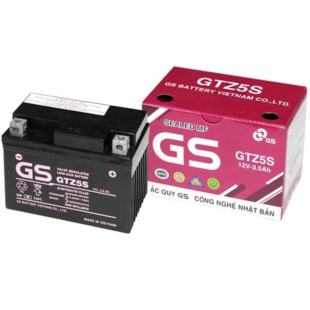 乾電池摩托車 GS GTZ5S 紫色低瓶 12V - 3.5Ah