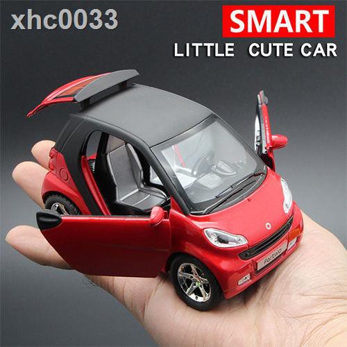 ♨現貨適合Benz賓士仿真賓士小精靈SMART合金玩具汽車模型聲光回力車兒童男孩玩具車