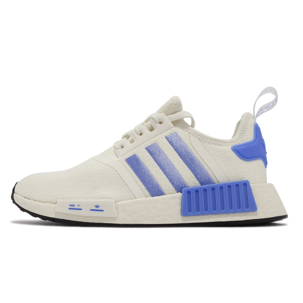 adidas 休閒鞋 NMD_R1 W 米白 藍紫 三葉草 女鞋 BOOST 運動鞋 【ACS】 HP2823