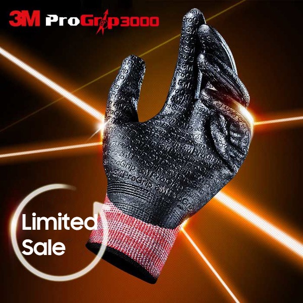 3m Pro Grip 1000 2000 3000 手套 3 種尺寸(S M L)韓國製造