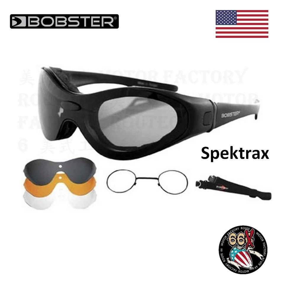 《美式工廠》 美國 BOBSTER　光譜 Spektrax　可換伸縮帯風鏡風鏡 墨鏡  護目鏡　抗UV　 3合1鏡片