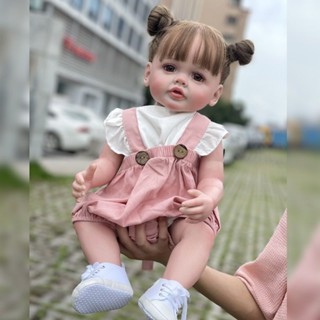 【娃娃】重生娃娃55釐米可洗澡模擬重生娃娃生日禮物高階彩繪人工植發芭比娃娃