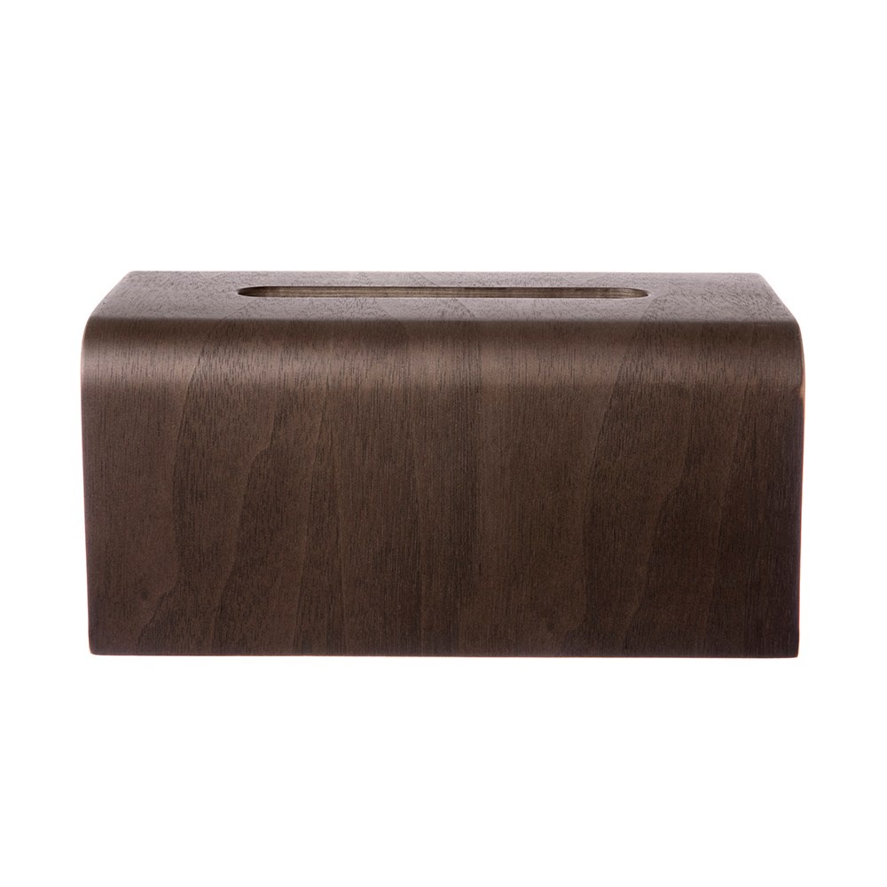 【HOLA】Bent木質面紙盒-胡桃木色