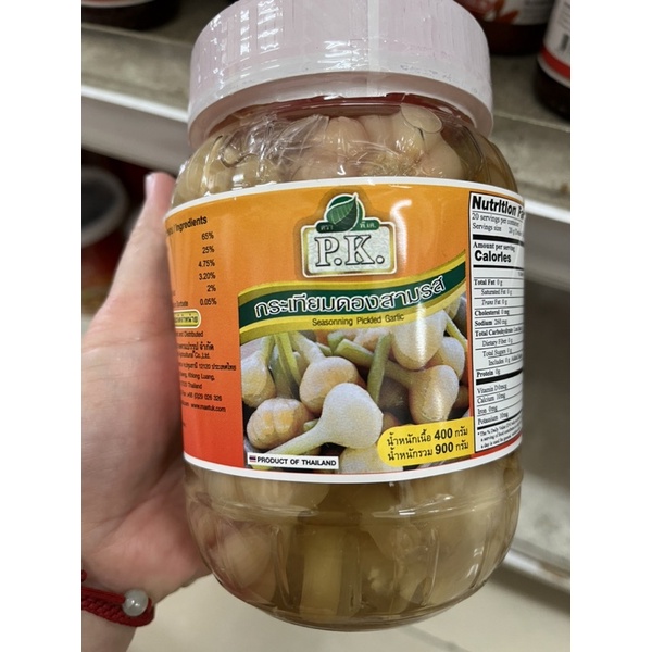 泰國🇹🇭P.K. 牌 醃蒜頭Seasonning Pickled Garlic 容量900ml