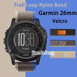 適用於 Garmin Fenix 3 小時的 Trail Loop Band 尼龍運動錶帶