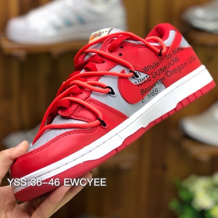 Off-white x N.K SB Dunk 大學紅低幫男女跑鞋CT0856-600 CkCs休閒鞋MUJG