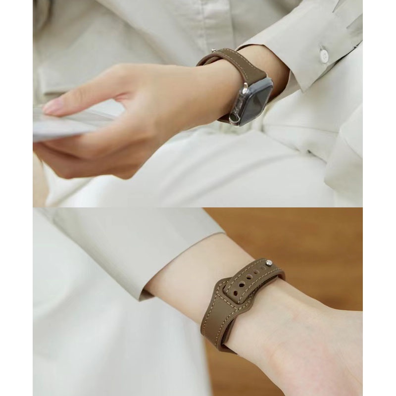 Redmi 手錶 3 代 / 2 Lite 瘦身反釦牛仔皮錶帶 +銀金屬框 適用於 紅米手錶3 紅米手錶2lite 錶帶