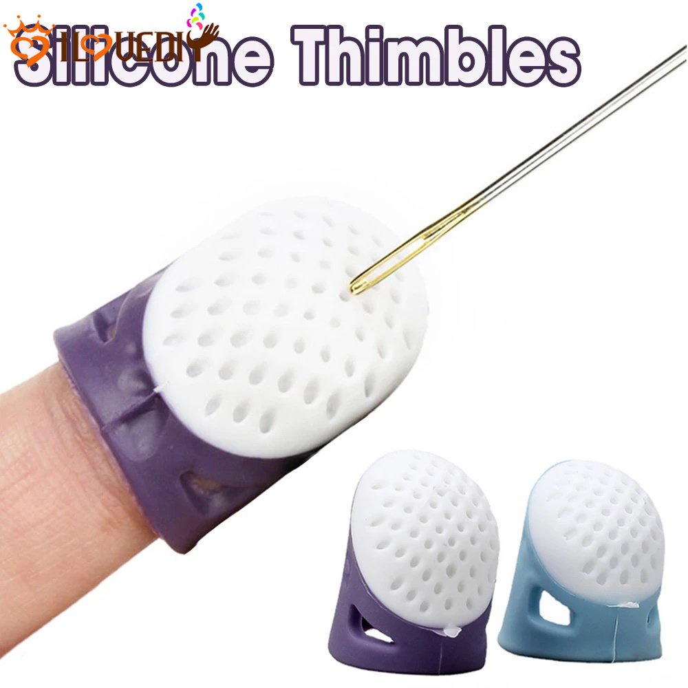 耐磨防刺拇指套防滑透氣手指頂針縫紉十字繡保護配件高級矽膠手指套
