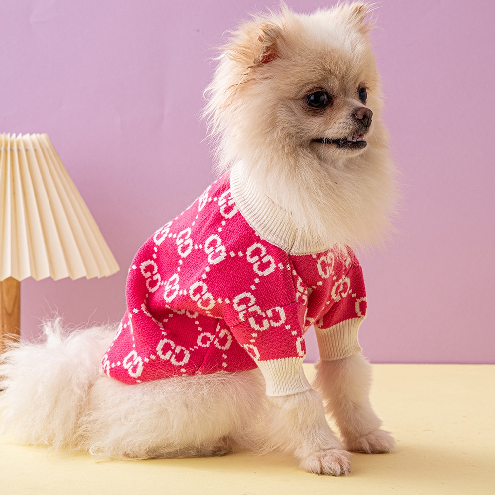 狗狗毛衣潮牌法鬥吉娃娃雪納瑞寵物衣服時尚奢華貓狗服裝