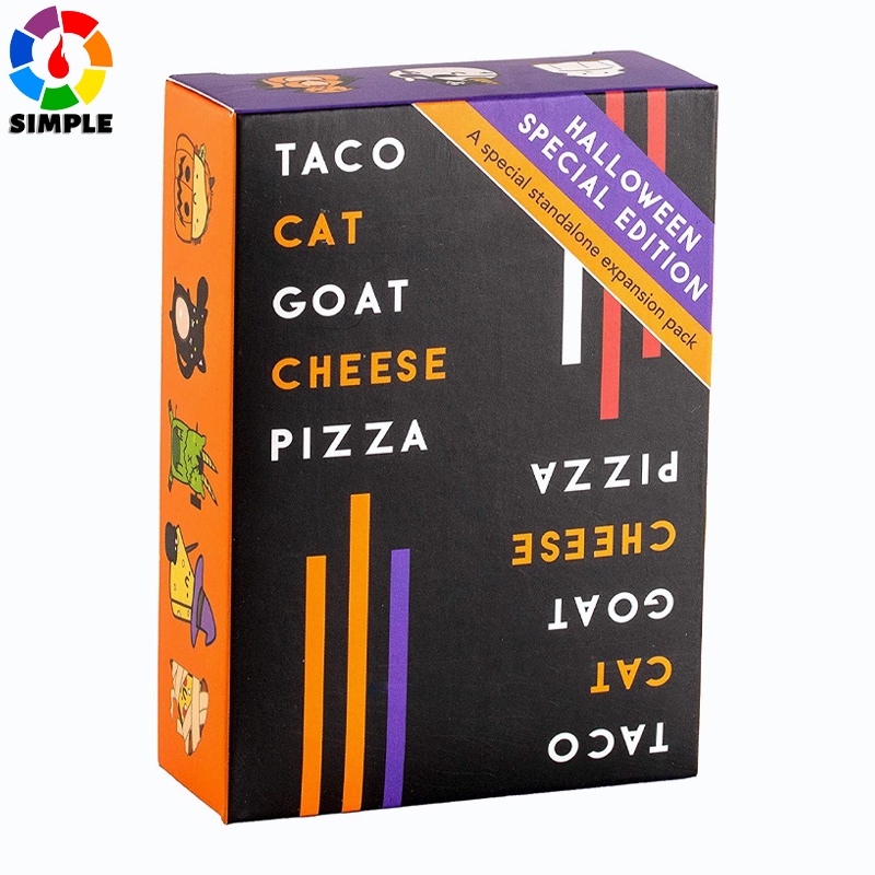 【桌遊志】Taco Cat Goat Cheese Pizza vs burrito英文比薩餅遊戲卡牌玩具