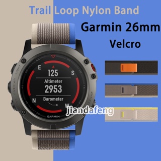 適用於 Garmin Fenix 5x Plus 的 Trail Loop Band 尼龍運動錶帶