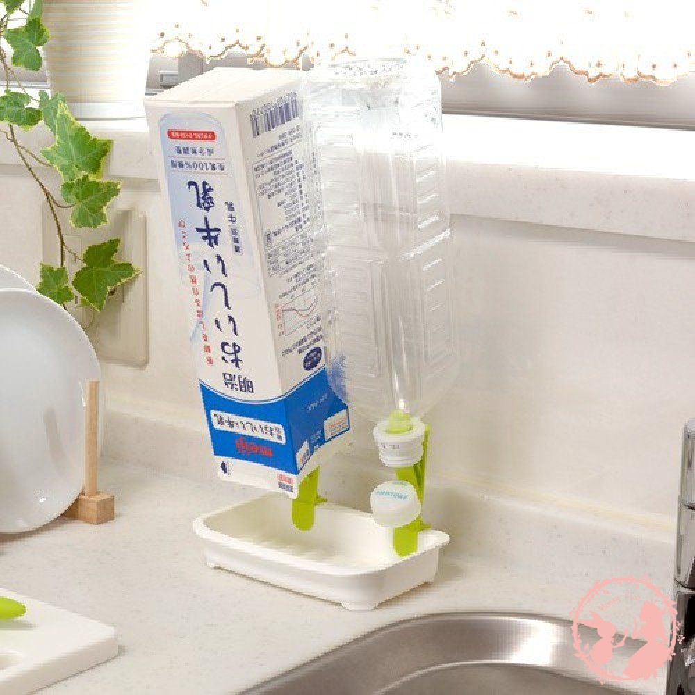 【現貨】日本製INOMATA塑膠瓶類水切盤H42 容器瀝乾架 寶特瓶瀝水架