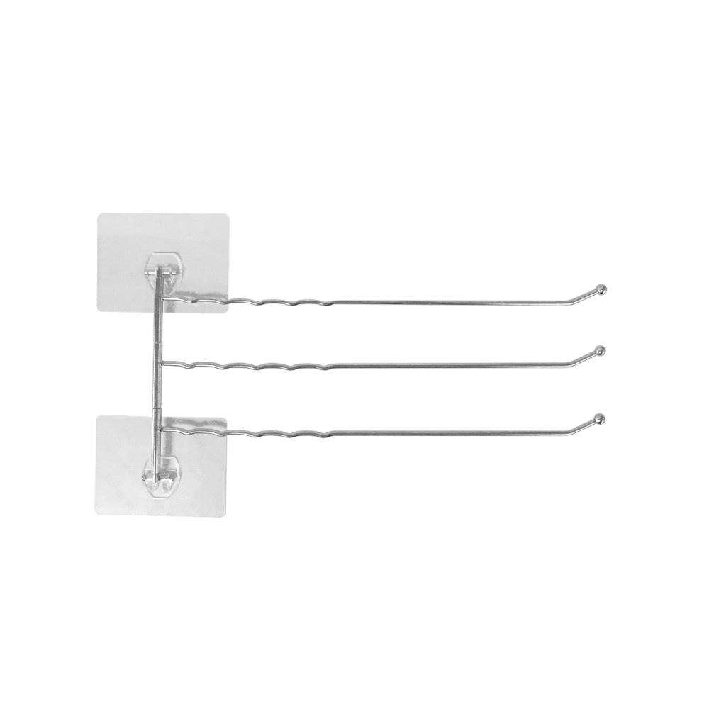 【HOLA】阿瑞斯304不鏽鋼無痕貼旋轉毛巾架