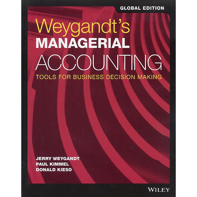 現貨&lt;姆斯&gt; Weygandt's Managerial Accounting Weygandt 9781119419655 &lt;華通書坊/姆斯&gt;