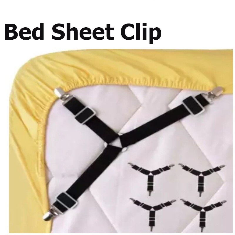 三扣床單扣 床單固定 防滑固定 扣床罩扣 固定器 防滑夾 彈力帶 床單固定夾 可調節 三扣