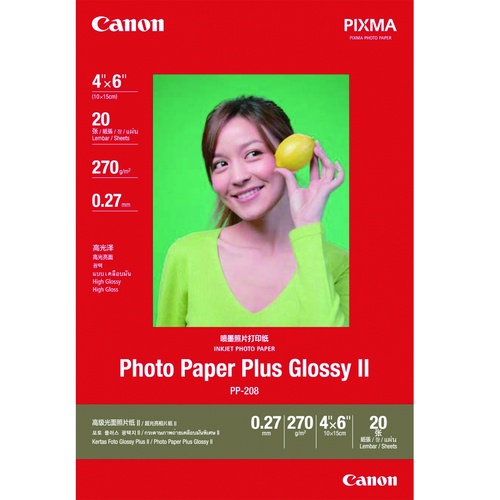 Canon 佳能 PP-208 4*6(20入)超光亮相片紙-