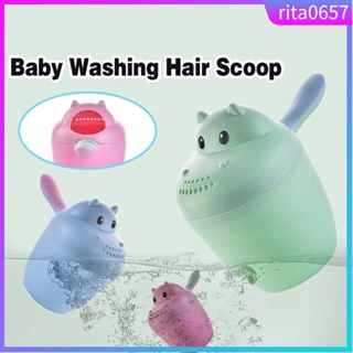 Cartoon Baby Bathing Cup Durable Baby Bathing Shower Spoons