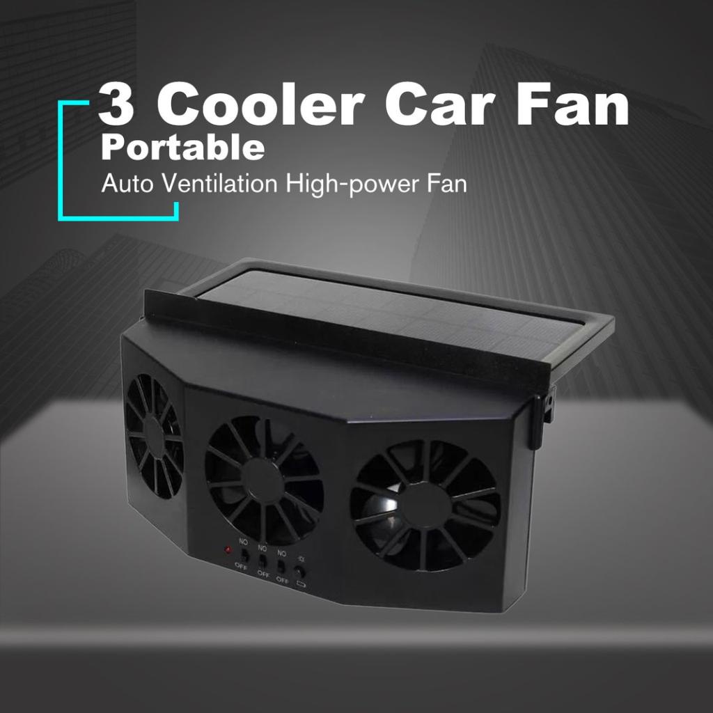 1 件 3 冷卻器汽車風扇太陽能冷卻通風口排氣汽車鰓冷卻器