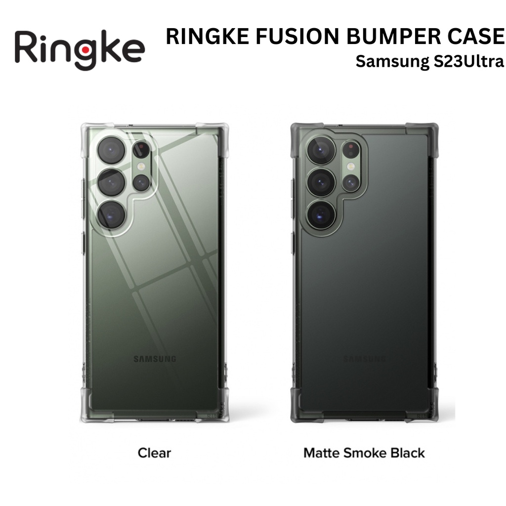 SAMSUNG Ringke Fusion 保險槓外殼三星 Galaxy S23 Ultra 5G 外殼