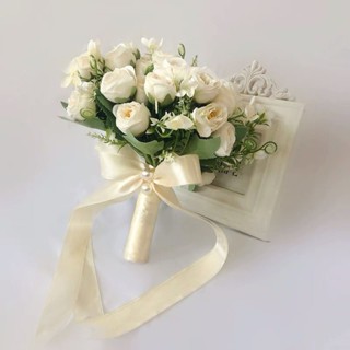 ❤VSE3❤韓式領證拍照手捧花新娘結婚婚禮仿真花道具拍照攝影手工混搭花束