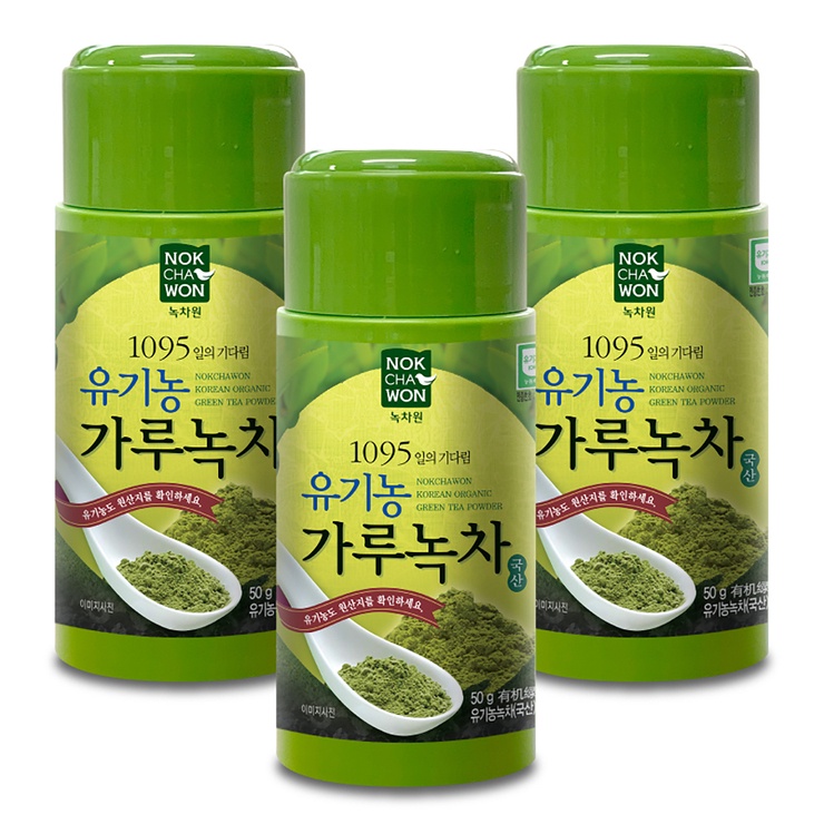 Nokchawon 有機綠茶粉 50g x 3