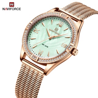 SEIKO Naviforce 5028 原裝銷售全新女士防水石英精工機芯女士不銹鋼腕錶