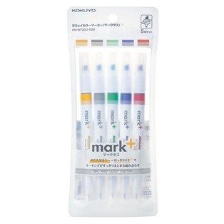 KOKUYO Mark+兩用同色系螢光筆5入/ II eslite誠品