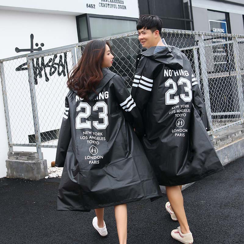 車裡備一件！潮牌透明EVA雨衣女韓國日本時尚女款大衣版風衣成人徒步男款雨披