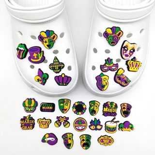 特別 Jibbitz Pin 嘉年華Carnival神秘卡通 Crocs 面具皇冠魅力別針鞋配件裝飾拖鞋 鱷魚皮兒童禮物