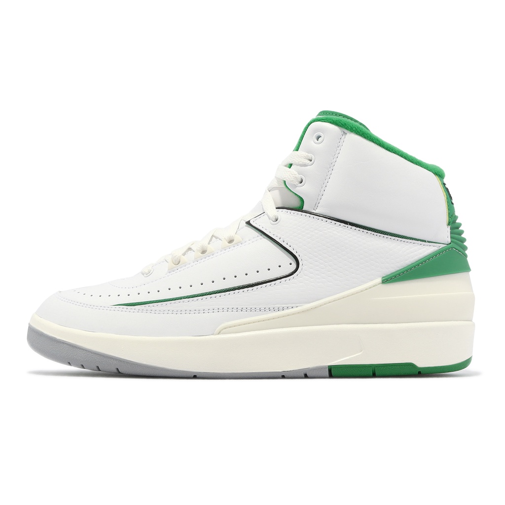 Nike Air Jordan 2 Retro 白 綠 Lucky Green 男鞋 【ACS】 DR8884-103