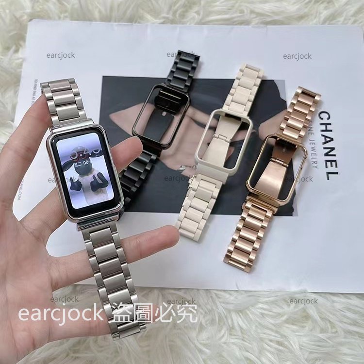 小米手環 7 Pro 實心三珠錶帶 小米手環 8 Pro 小米手環 8 Active錶帶 卡扣 不鏽鋼 金屬錶帶