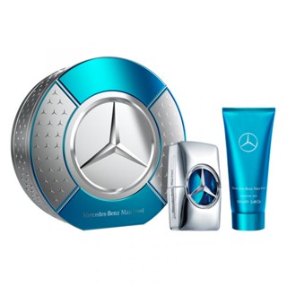 Mercedes Benz 賓士 銀霧冰泉男性淡香精禮盒 (淡香精100ml+沐浴精100ml)【日韓美妝】