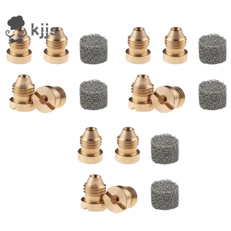 12x 泡沫砲孔尖端噴嘴,用於雪泡沫噴槍 3000 Psi 1.10mm 孔螺釘噴嘴尖端,帶網狀過濾器