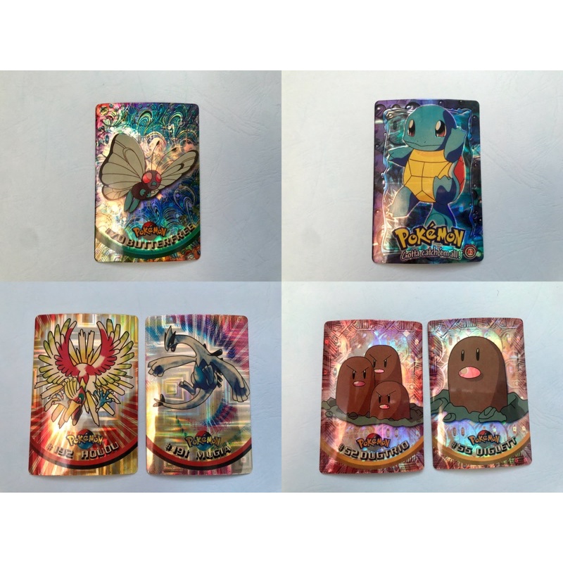 寶可夢 Pokemon 閃卡 貼紙 快龍 噴火龍 皮卡丘 御三家 鳳凰 洛奇亞 地鼠 三地鼠 傑尼龜 巴大蝴 巴大蝶