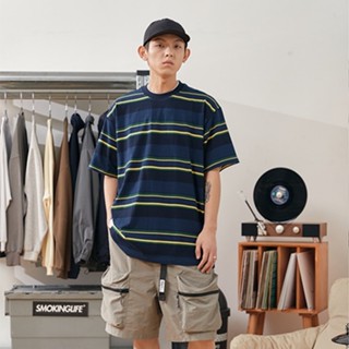 PS中壢 SMOKINGLIFE SMKL 軍事 南洋 條紋 短袖 TEE 短T