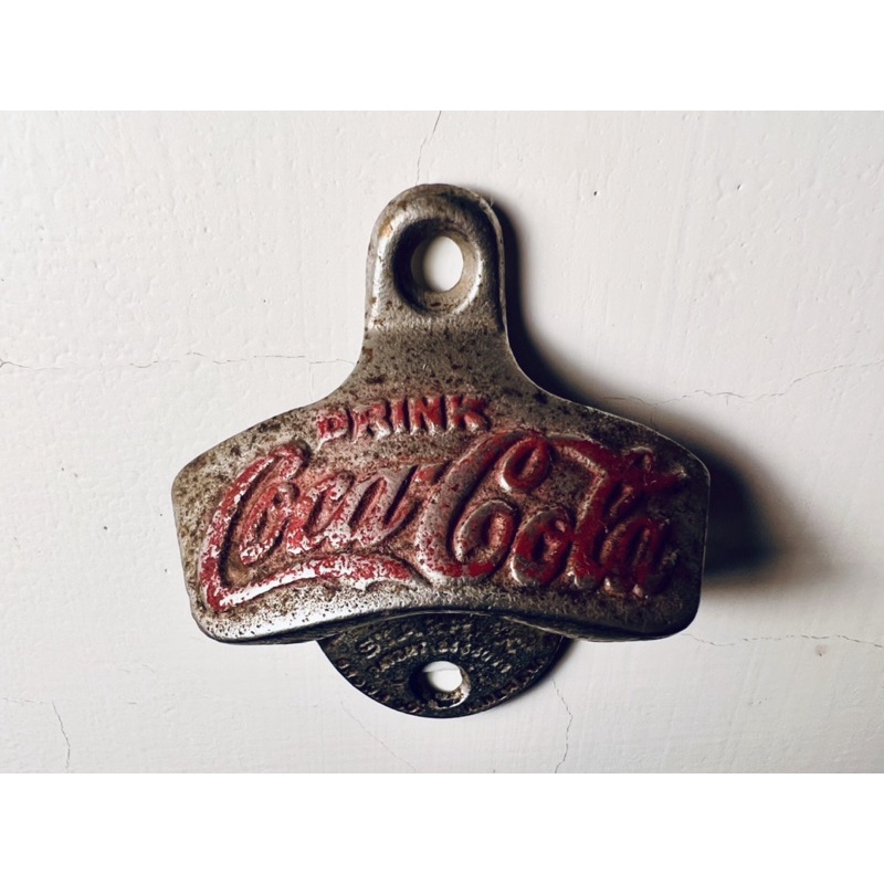 【梅根甜甜歐洲古物】可口可樂古董掛壁式金屬開瓶器*現貨在台*#店家裝飾#稀有#百事可樂#收藏紀念#禮物#實用特殊