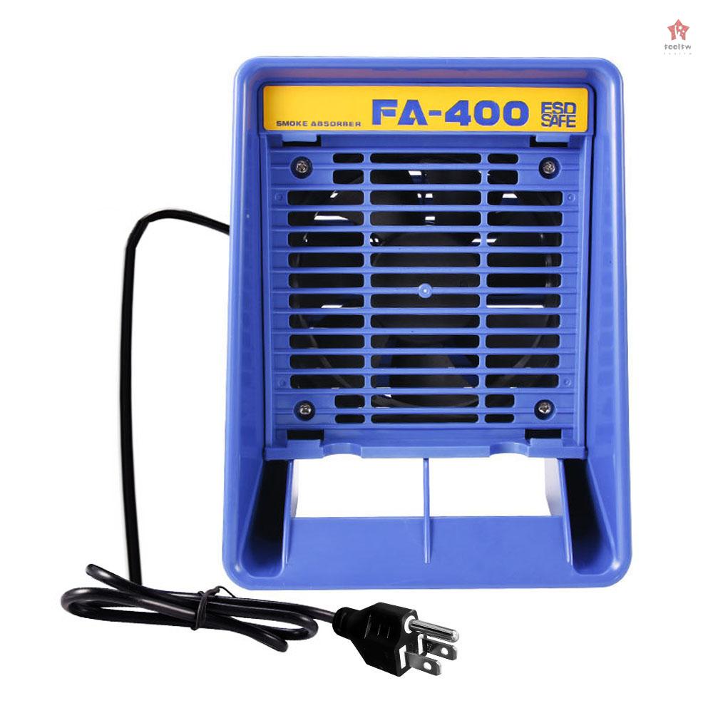 {最新} Fa-400 烙鐵吸煙器排煙器焊接鼓風機台式排風扇換氣扇吸煙機