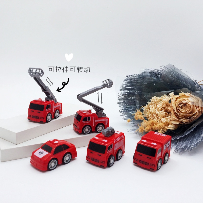 LGKAR 卡通回力消防車 5款消防小汽車 玩具車 兒童玩具獎品禮物 批發 WJ138
