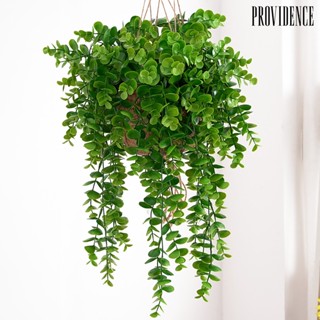 【陽光家居】仿真植物25葉尤加利壁掛 假植物蔓藤纏繞花藤 垂吊綠植牆裝飾掛藤