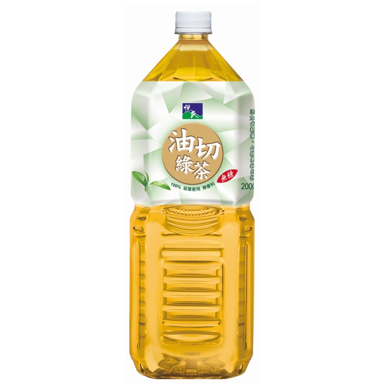 悅氏 油切綠茶(2000ml/瓶)[大買家]