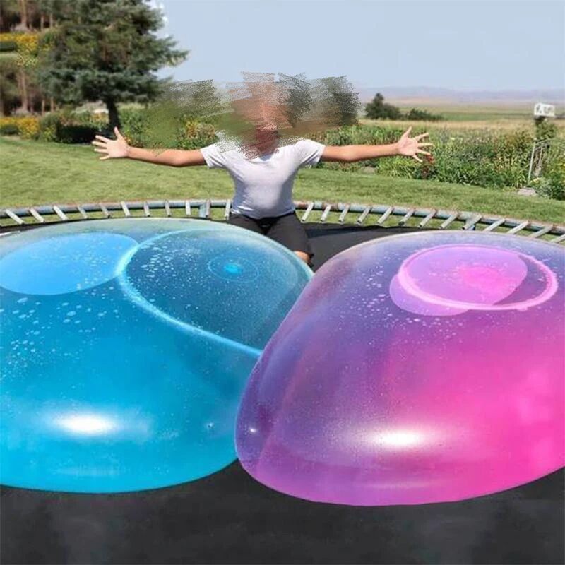 【現貨】熱銷玩具彩色大型水球注水氣球充氣球bubbleball兒童軟膠大光水球海邊沙灘玩具兒童節禮物
